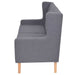 Set de canapele, 2 piese, material textil, gri - WALTI WALTI