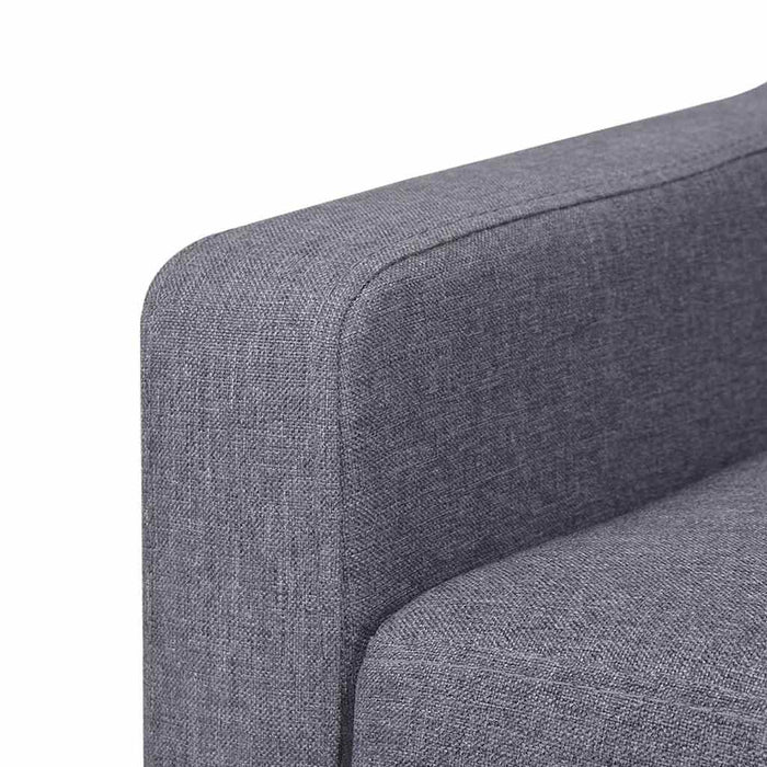 Set de canapele, 2 piese, material textil, gri - WALTI WALTI