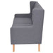 Set canapea, 3 piese, textil, Gri - WALTI WALTI