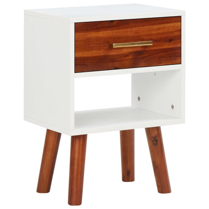 Noptiere, 2 buc., 40x30x57 cm, lemn masiv de acacia - WALTI WALTI