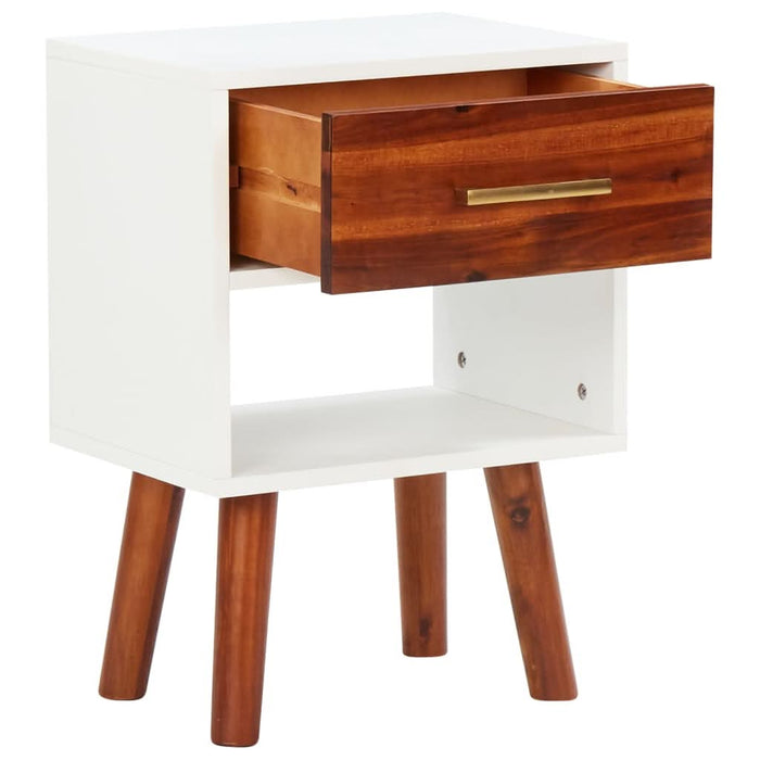 Noptiere, 2 buc., 40x30x57 cm, lemn masiv de acacia - WALTI WALTI