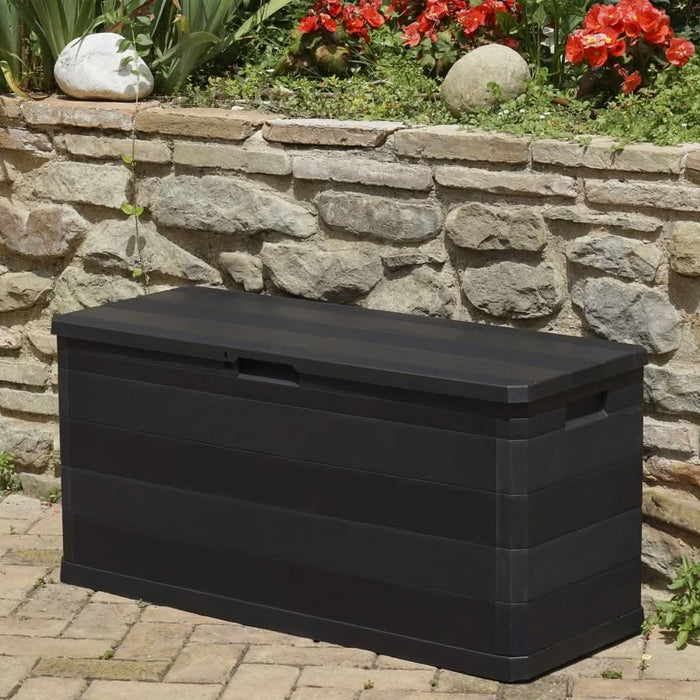 Ladă de depozitare pentru grădină, negru, 117 x 45 x 56 cm - WALTI WALTI