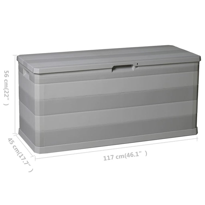 Ladă de depozitare pentru grădină, gri, 117 x 45 x 56 cm - WALTI WALTI