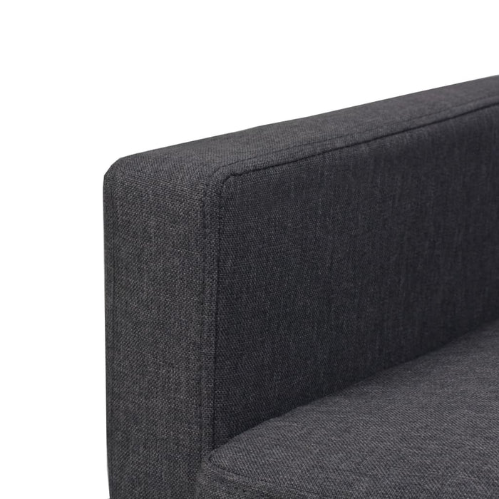 Fotoliu, gri închis, oțel și material textil WALTI