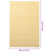 Covor din bambus, natural, 100 x 160 cm - WALTI WALTI