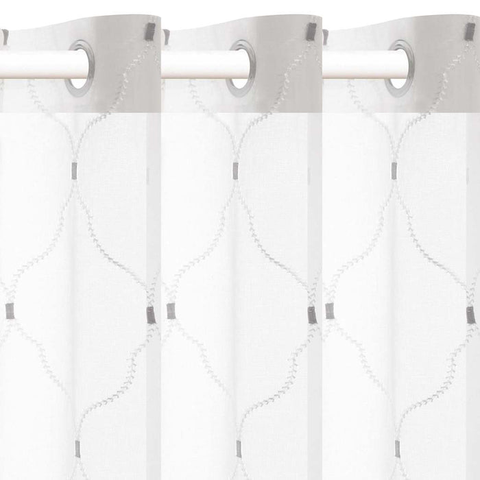 Perdele 2 pcs Alb 140 x 245 cm Poliester - WALTI WALTI