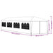 Pavilion de grădină 3 x 12 m, albastru - WALTI WALTI