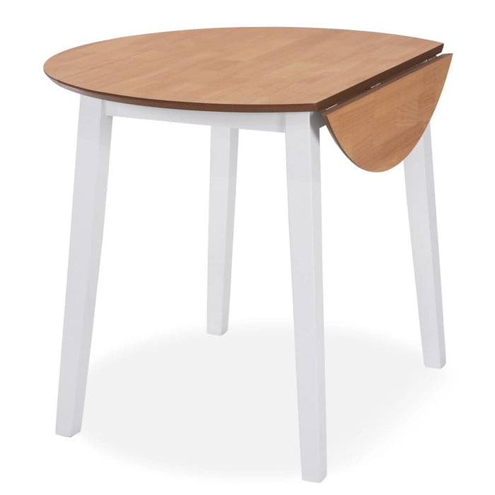 Set mobilier de bucătărie, 5 piese, MDF și lemn de hevea, alb - WALTI WALTI