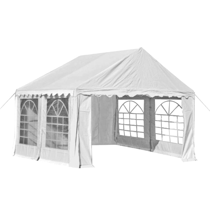 Pavilion de grădină, alb, 3 x 4 m, PVC WALTI