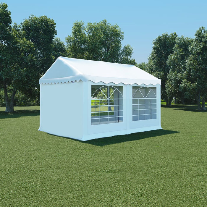 Pavilion de grădină, alb, 3 x 4 m, PVC WALTI