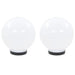 Lămpi bol cu LED 2 buc, sferice, 20 cm, PMMA - WALTI WALTI