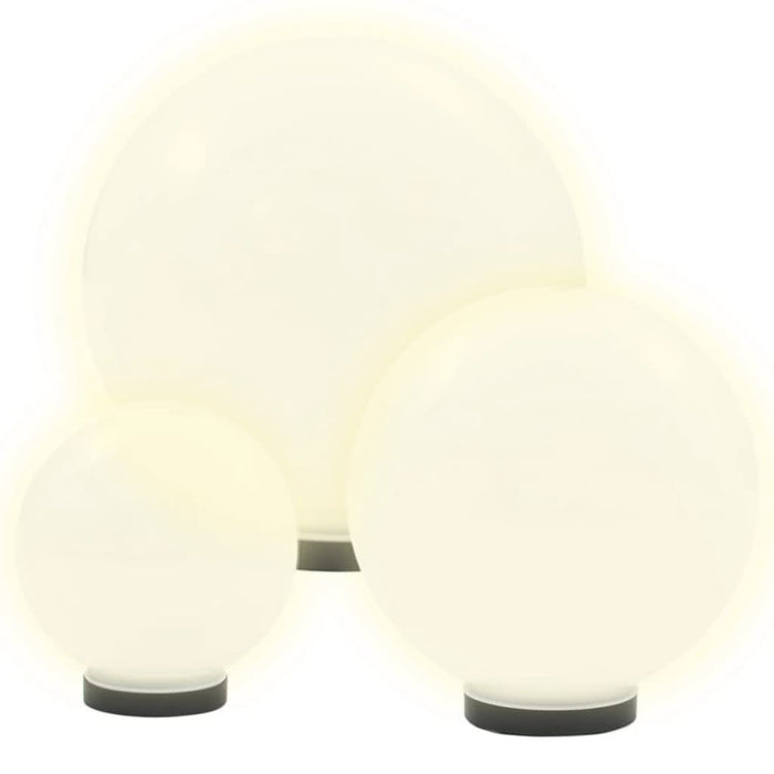 Lămpi bol cu LED 3 buc., sferice, 20/30/40 cm, PMMA - WALTI WALTI