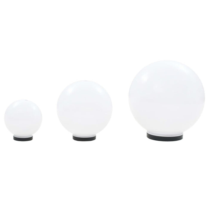 Lămpi bol cu LED 3 buc., sferice, 20/30/40 cm, PMMA - WALTI WALTI