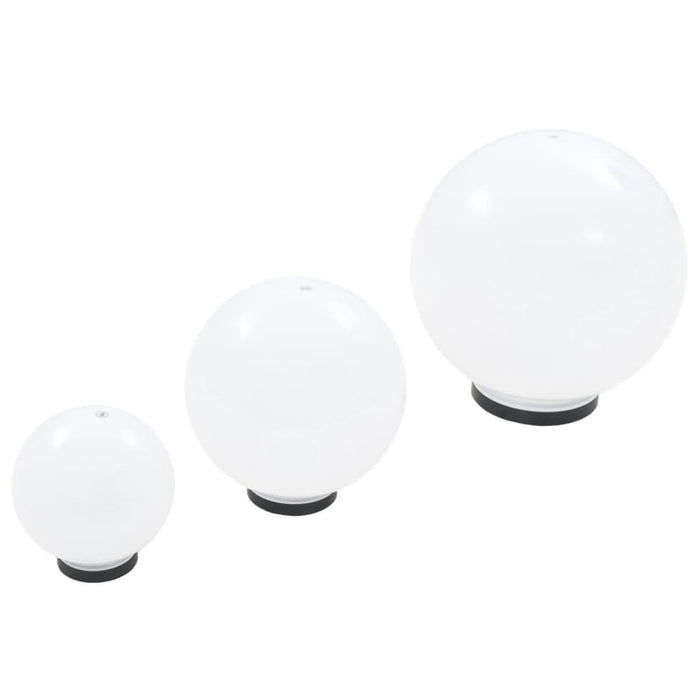 Lămpi bol cu LED 3 buc., sferice, 20/30/40 cm, PMMA - WALTI WALTI
