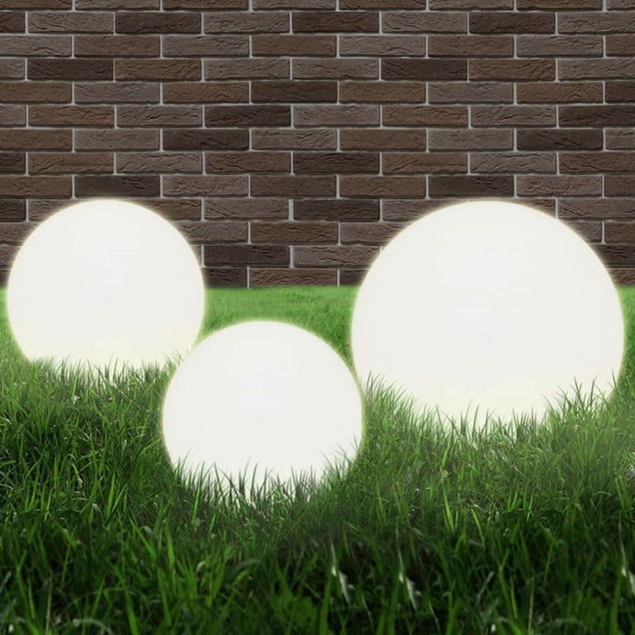 Lămpi bol cu LED 3 buc., sferice, 20/30/40 cm, PMMA - WALTI WALTI