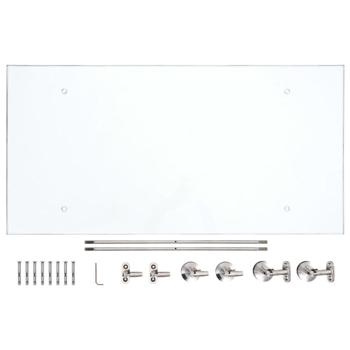 VSG Copertină sticlă securizată pt ușa din față,120x60 cm, oțel WALTI