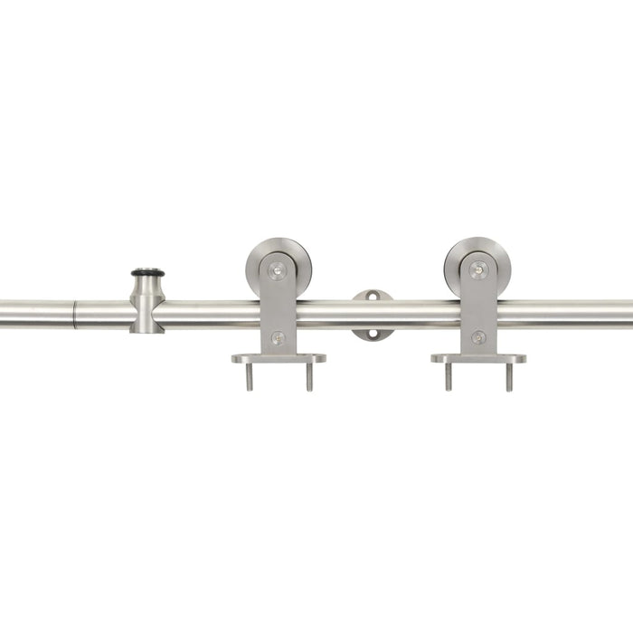 Set piese pentru ușă glisantă, argintiu, 183 cm oțel inoxidabil - WALTI WALTI