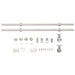 Set piese pentru ușă glisantă, argintiu, 183 cm oțel inoxidabil - WALTI WALTI