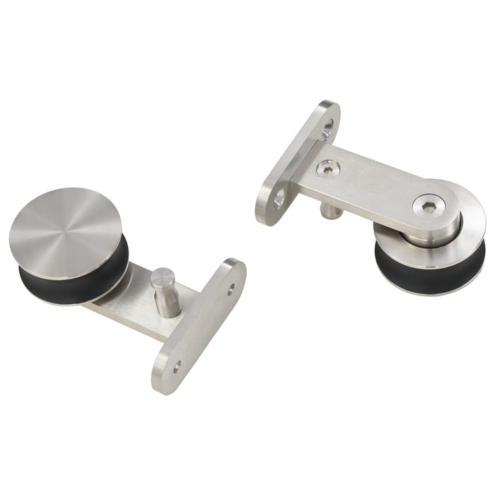Set piese pentru ușă glisantă, argintiu, 183 cm oțel inoxidabil - WALTI WALTI