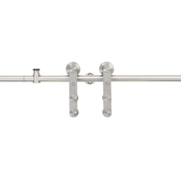 Set piese pentru ușă glisantă, argintiu, 183 cm oțel inoxidabil - WALTI WALTI