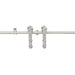Set piese pentru ușă glisantă, argintiu, 183 cm oțel inoxidabil - WALTI WALTI