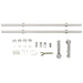 Set piese pentru ușă glisantă, argintiu, 183 cm oțel inoxidabil - WALTI WALTI