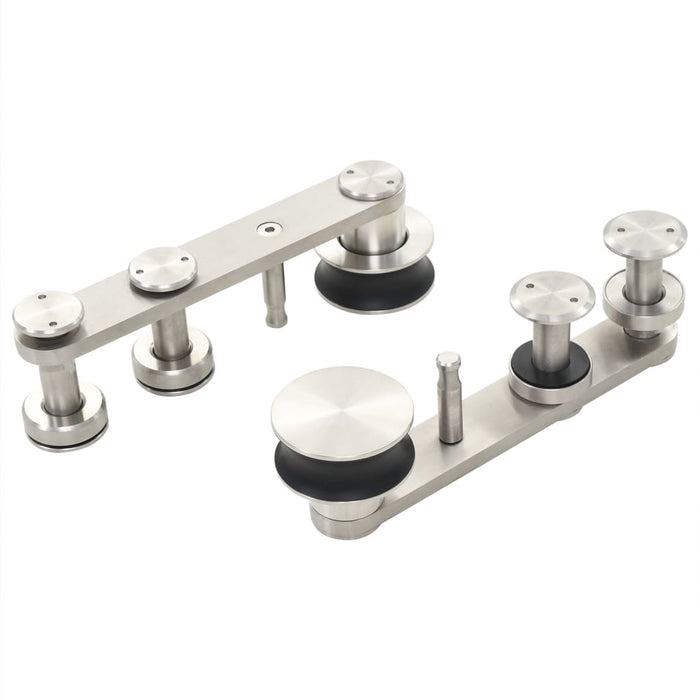 Set piese pentru ușă glisantă, argintiu, 183 cm oțel inoxidabil - WALTI WALTI