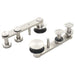 Set piese pentru ușă glisantă, argintiu, 183 cm oțel inoxidabil - WALTI WALTI