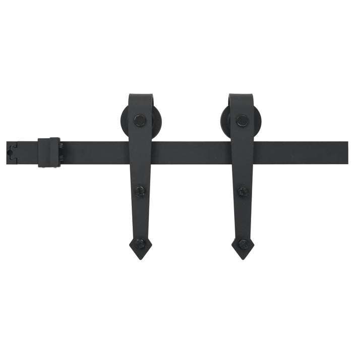 Set piese pentru ușă glisantă, negru, 183 cm, oțel - WALTI WALTI