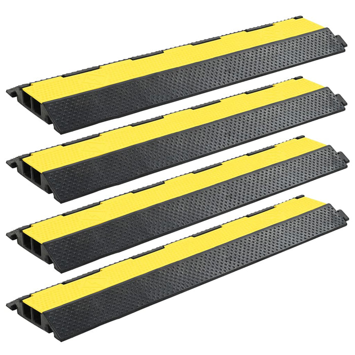 Rampă de protecție cabluri, 4 buc., 2 canale, cauciuc 101,5 cm - WALTI WALTI