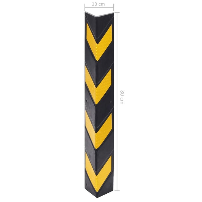 Colțare protectoae reflectorizante, 5 buc., cauciuc, 80 cm - WALTI WALTI