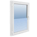Folie fereastră, design sablat cu dungi, 0,9 x 10 m, PVC - WALTI WALTI