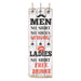 Cuier de perete cu 6 cârlige MEN LADIES, 120 x 40 cm - WALTI WALTI