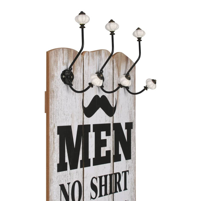 Cuier de perete cu 6 cârlige MEN LADIES, 120 x 40 cm - WALTI WALTI