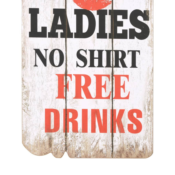 Cuier de perete cu 6 cârlige MEN LADIES, 120 x 40 cm - WALTI WALTI