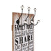 Cuier de perete cu 6 cârlige, 120 x 40 cm, FAMILY RULES - WALTI WALTI