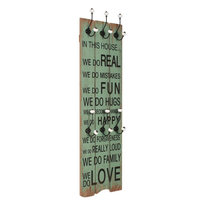 Cuier de perete cu 6 cârlige, 120x40 cm, HAPPY LOVE - WALTI WALTI