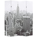 Paravan cameră pliabil, 160x170 cm, New York pe zi, alb/negru - WALTI WALTI