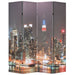 Paravan cameră pliabil 160 x 170 cm, New York pe timp de noapte - WALTI WALTI