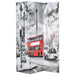 vidaXL Paravan cameră pliabil, 120x170 cm, autobuz londonez, negru/alb - WALTI WALTI