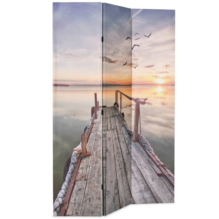 Paravan de cameră pliabil, 120 x 170 cm, imprimeu lac - WALTI WALTI