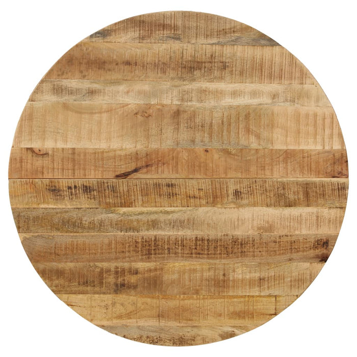 Masă bucătărie, lemn masiv de mango nefinisat, oțel, 120x77 cm - WALTI WALTI