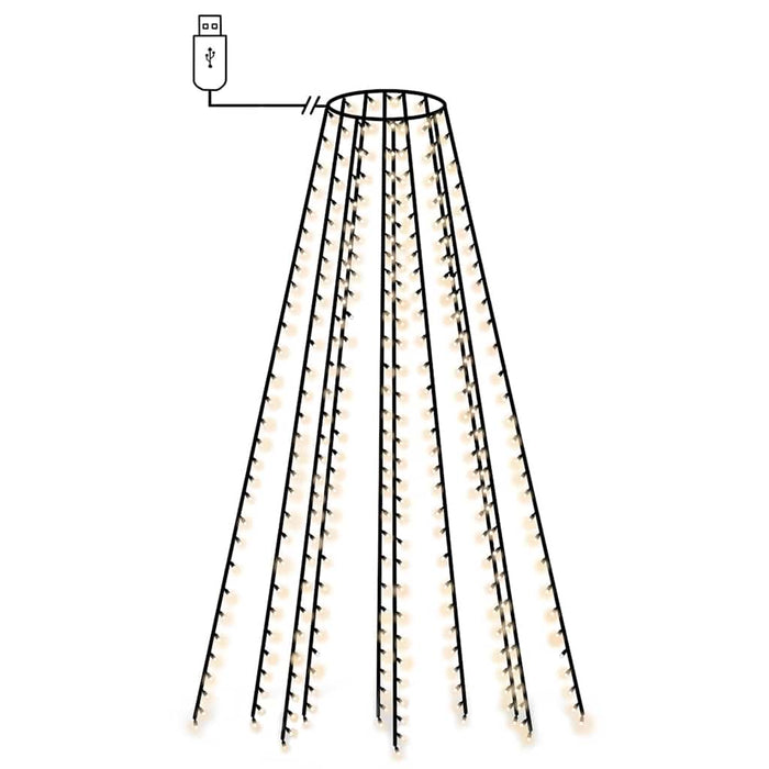 Instalație de lumini brad de Crăciun cu 150 LED-uri, 150 cm - WALTI WALTI