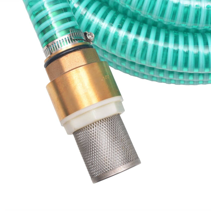 Furtun de aspirație, conectori de alamă, 3 m,  25 mm, verde - WALTI WALTI
