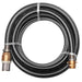 Furtun de aspirație, conectori alamă, 3 m, 25 mm, negru - WALTI WALTI