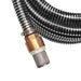 Furtun de aspirație, conectori alamă, 3 m, 25 mm, negru - WALTI WALTI