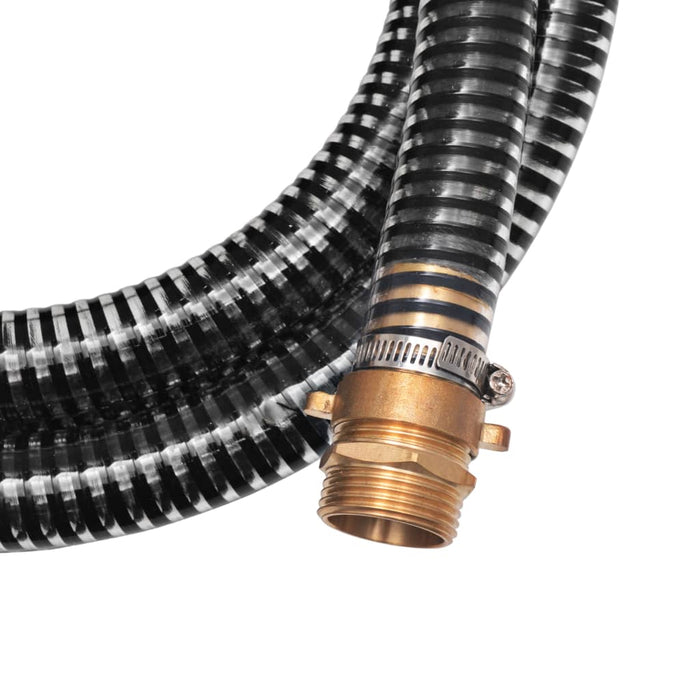 Furtun de aspirație, conectori alamă, 3 m, 25 mm, negru - WALTI WALTI
