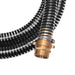 Furtun de aspirație, conectori alamă, 3 m, 25 mm, negru - WALTI WALTI