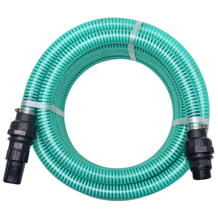 Furtun de aspirare cu racorduri, verde, 22 mm, 10 m WALTI