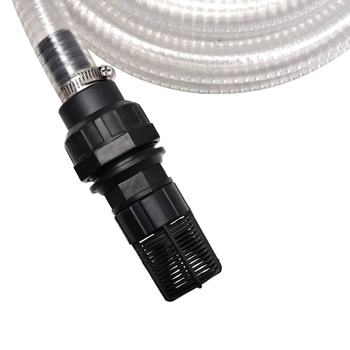 Furtun de aspirare cu racorduri, alb, 2 mm, 4 m WALTI